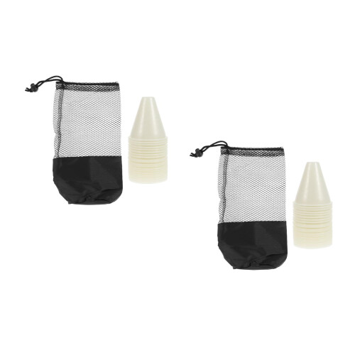 2Ensembles Cônes Blancs Pour Roller 1