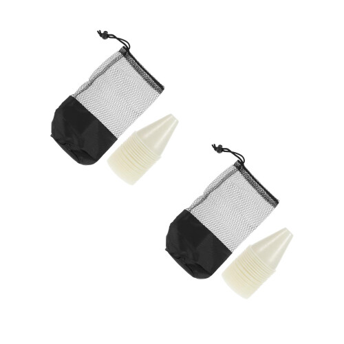 2Ensembles Cônes Blancs Pour Roller 2