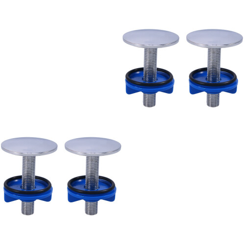 4Pcs Silver Sink Basin Covers Stainless Steel Kitchen Accessories Set 1