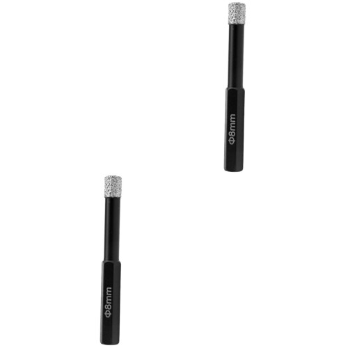 2Pcs Hexagonal Drill Bit Diamond Hole Opener with Vacuum Brazed Tech 2