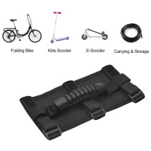 2Pcs Portable Black Carry Handle Straps for Scooter Durable Nylon Belt