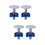 4Pcs Silver Sink Basin Covers Stainless Steel Kitchen Accessories Set 6
