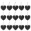 Double Sided Heart Shaped Chalkboard Sign for Leaving Message 60Pcs 1