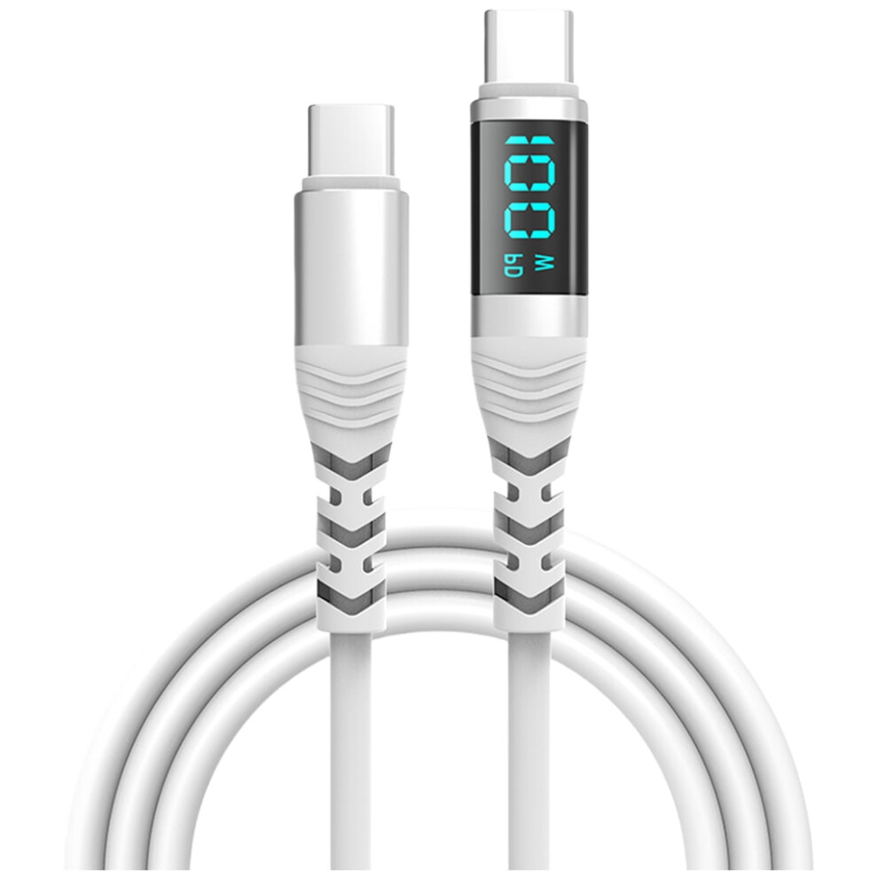 100W Usb-C To Usb-C Charging Cable With Digital Display 9058772203199
