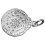 2Pcs Silver Buddhist Pendant Amulet with Carving for Decor 9