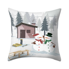 Jouluinen polyesterityynynpäällinen 18x18 tuumaa vetoketjulla