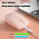 Draadloze muis Bluetooth 2.4G Dual Mode Stil 1200 DPI 3