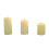 Conjunto de 3 velas LED sem chama com efeito de chama realista. 1