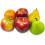 Set di 6 frutti in schiuma realistici: mela, pera, arancia, 1