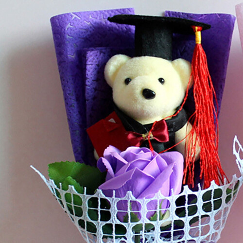 4 mini ours en peluche de remise de diplôme 2