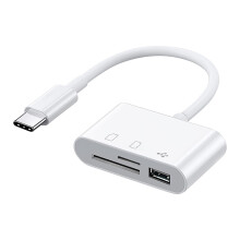 Lecteur de cartes USB-C avec ports SD, microSD et USB 3.0