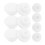 50Pcs Round Overflow Drain Caps White Plastic for Bathtub Use 10