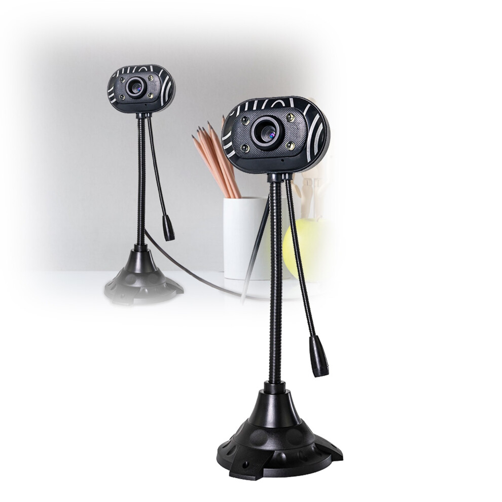 Rotating Webcam With Mic And Fill Usb Plug-And-Play Light 9058772246486