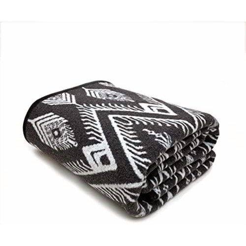 Manta de lã merino 160 x 130 cm – Cinza