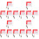 8Pièces Drapeaux Multicolores Referees Sport Exterior 4