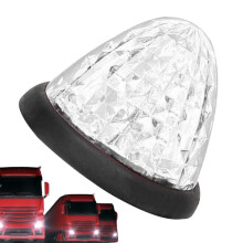 Kruhové LED bočné obrysové svetlá pre príves, 8 cm, 2-vodičové, zapustené