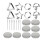 24 Pcs Squid Cookie Cutter Game Set, With Tin Box & Needle 1
