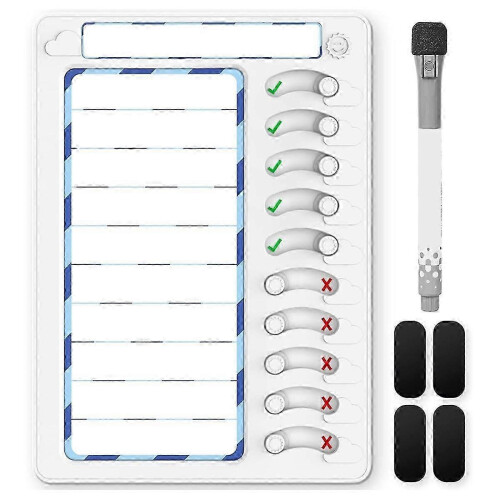 Magnetic Erasable Chore Chart for Kids' Task Planning