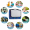 True Face Waterproof Picnic Blanket Blue Foldable Outdoor Mat 7