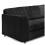 Furniture 786 Hannah Jumbo Cord Full Back 2c2 Corner Sofa Black 2