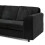 Furniture 786 Hannah Jumbo Cord Full Back 2c2 Corner Sofa Black 3