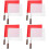 8Pcs Bright Assorted Color Racing Conducting Flags for Outdoor Events 10