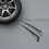 2Pairs Plastic Car Side Vent Covers Black Decorative Air Vent Strips 3