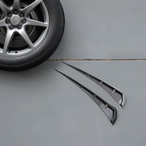 2Pairs Plastic Car Side Vent Covers Black Decorative Air Vent Strips 2