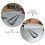 2Pairs Plastic Car Side Vent Covers Black Decorative Air Vent Strips 4