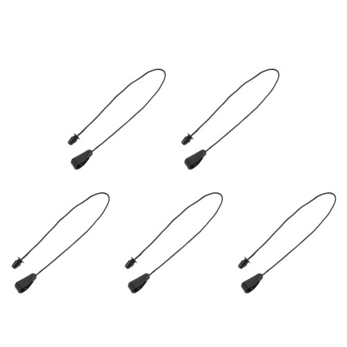 5Pcs Black Rear Parcel Shelf Strings Durable Car Trunk Storage Straps 1