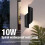 10W Spiral Waterproof Wall Light - Black Warm White - 16pcs/Carton 4