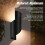 10W Spiral Waterproof Wall Light - Black Warm White - 16pcs/Carton 5