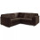 Furniture 786 Jumbo Cord Full Back 2c2 Corner Sofa Chocolate 2
