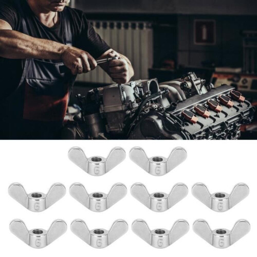 Flügelmuttern – M6 – Edelstahl 304 – 10er-Pack – Einfache Handhabung 2