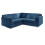 Furniture 786 Jumbo Cord Full Back 2c2 Corner Sofa Marine Blue 2