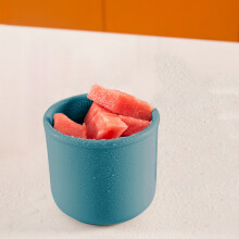 Boîte à bento ronde en silicone étanche bleue (1 pièce)