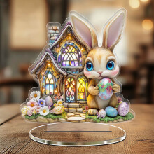 Easter2D-pöytäkoriste olohuoneeseen tai makuuhuoneeseen