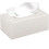 Étui en cuir pour boîte à mouchoirs – Rectangulaire, Blanc, Convient 1