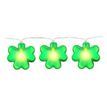 Zöld Lóhere LED-es fényfüzér 150 cm 10 LED-es