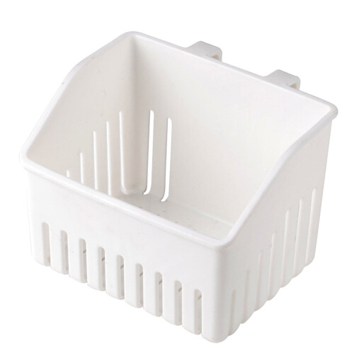 Égouttoir à couverts compact – Blanc, 11,2 x 10,2 x 8,1 cm
