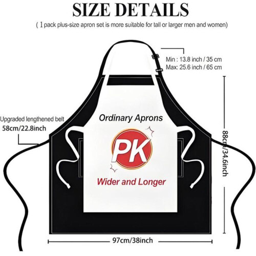 Μεγάλη Ποδιά - 97 x 88 cm - Unisex - Αδιάβροχη - Με δύο τσέπες - Ρυθμιζόμενο λουράκ 1