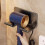 Hair dryer holder - Black - No drilling required - Durable - Space-saving 4