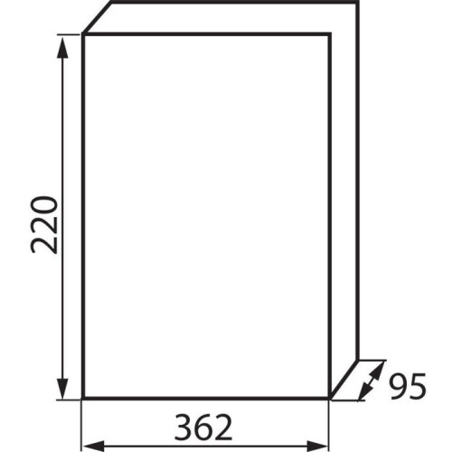 Distribution panel - 18 modules - White - Plastic - Indoor 1