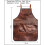 Kitchen apron - Leather - Brown - Waterproof - Adjustable - 78x61cm 2