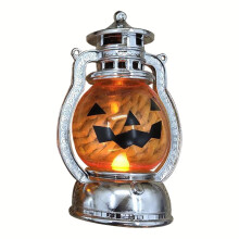 Lanntairn Pumpkin Maisiúil Oíche Shamhna, Coinneal Leictreonach, Pumpkin Leictreaphlátáilte Láimhe, Ag luí le Maisiúcháin Oíche Shamhna &