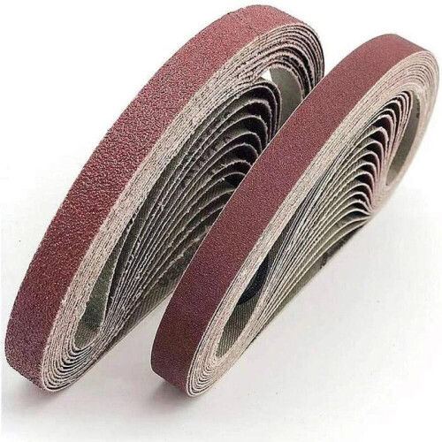 Λειαντική ταινία 13x457 mm. 5 τύποι μικτών κόκκων (6x40/80/120/180/320). Σετ ιμάντων λε 1