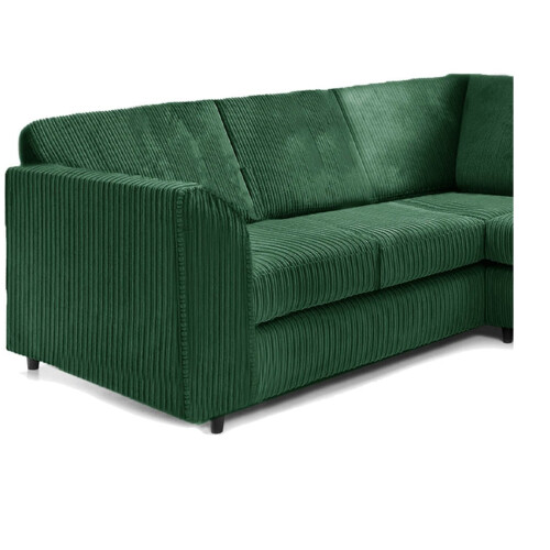 Furniture 786 Hannah Jumbo Cord Full Back 2c2 Corner Sofa Green 2