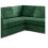 Furniture 786 Hannah Jumbo Cord Full Back 2c2 Corner Sofa Green 4