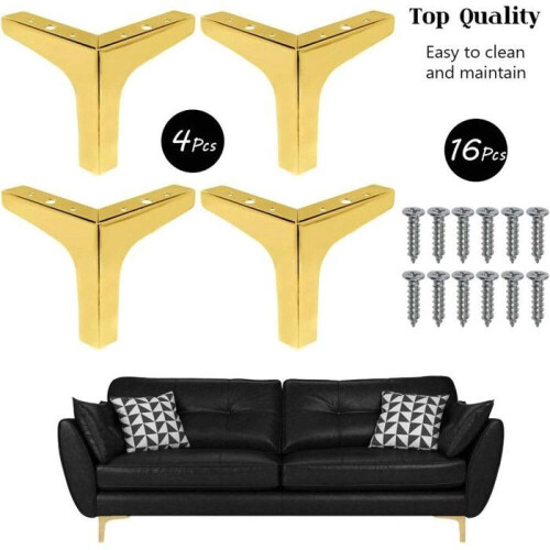 Pés de mesa - pés para móveis - conjunto de 4 pés de 15 cm (6 polegadas) - pés para banco de estilo moderno 1