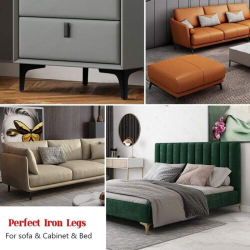 Pés de mesa - pés para móveis - conjunto de 4 pés de 15 cm (6 polegadas) - pés para banco de estilo moderno 2